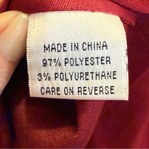 St. John Sport Red Women's Blazer with Gold Accents sz S - Picture 10 of 14